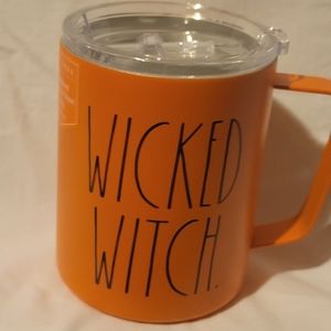 Rae Dunn Orange Stainless Steel Wicked Witch Mug
